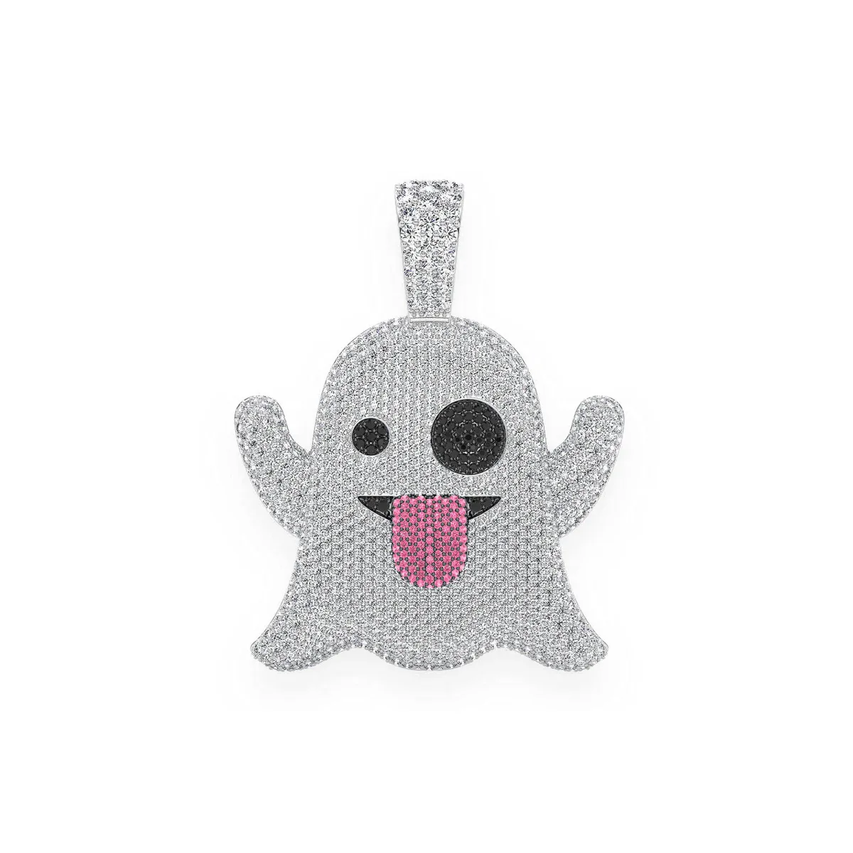 For Him Ghost Ruby & Diamond Pendant in 8.35ctw / Rose Gold / Natural Diamond – Pendant