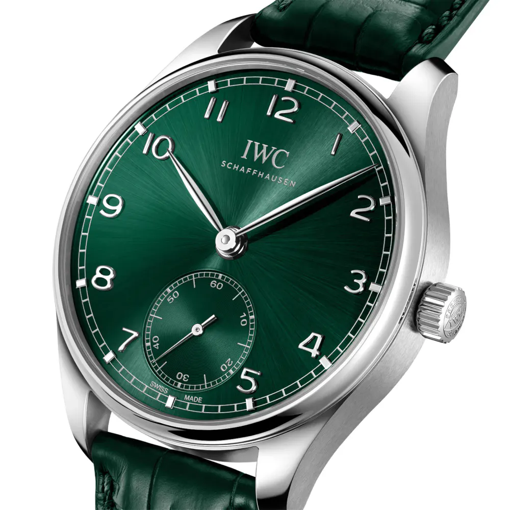 IWC Portugieser Automatic 40mm Mens Watch Green detail 3