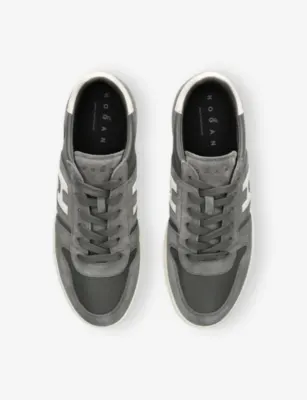 HOGAN Allacciato H668 Suede Trainers - EUR 42 / 8 UK MEN in GREY MIXED, additional product view 2