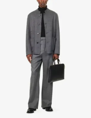 DUNHILL Stand-Collar Reversible Wool Driving Jacket - 38R detail 2