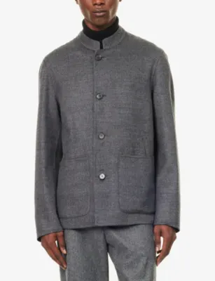 DUNHILL Stand-Collar Reversible Wool Driving Jacket - 38R detail 3