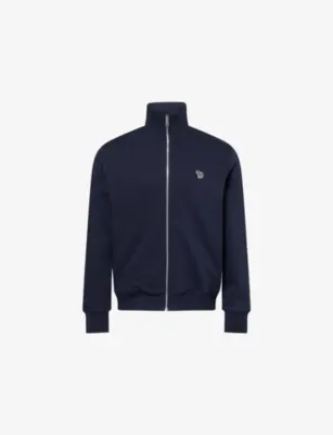 PS BY PAUL SMITH Zebra-Logo Zip Cotton Jumper