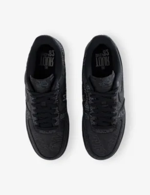 For Him Air Force 1 Leather Trainers - EUR 43 / 9 UK MEN in BLACK ANTHRACITE, additional product view 2