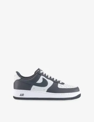 For Him Air Force 1 Leather Trainers - EUR 43 / 9 UK MEN in PHOTON DUST DARK GRE – Mens | Trainers | Lace up trainers