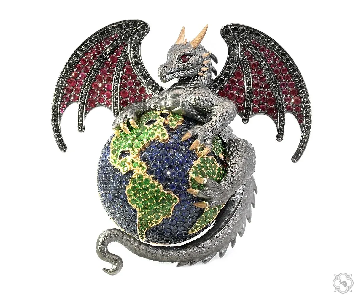 RINA - For Him CUSTOM For Him World Dragon Pendant 70637 – Pendant