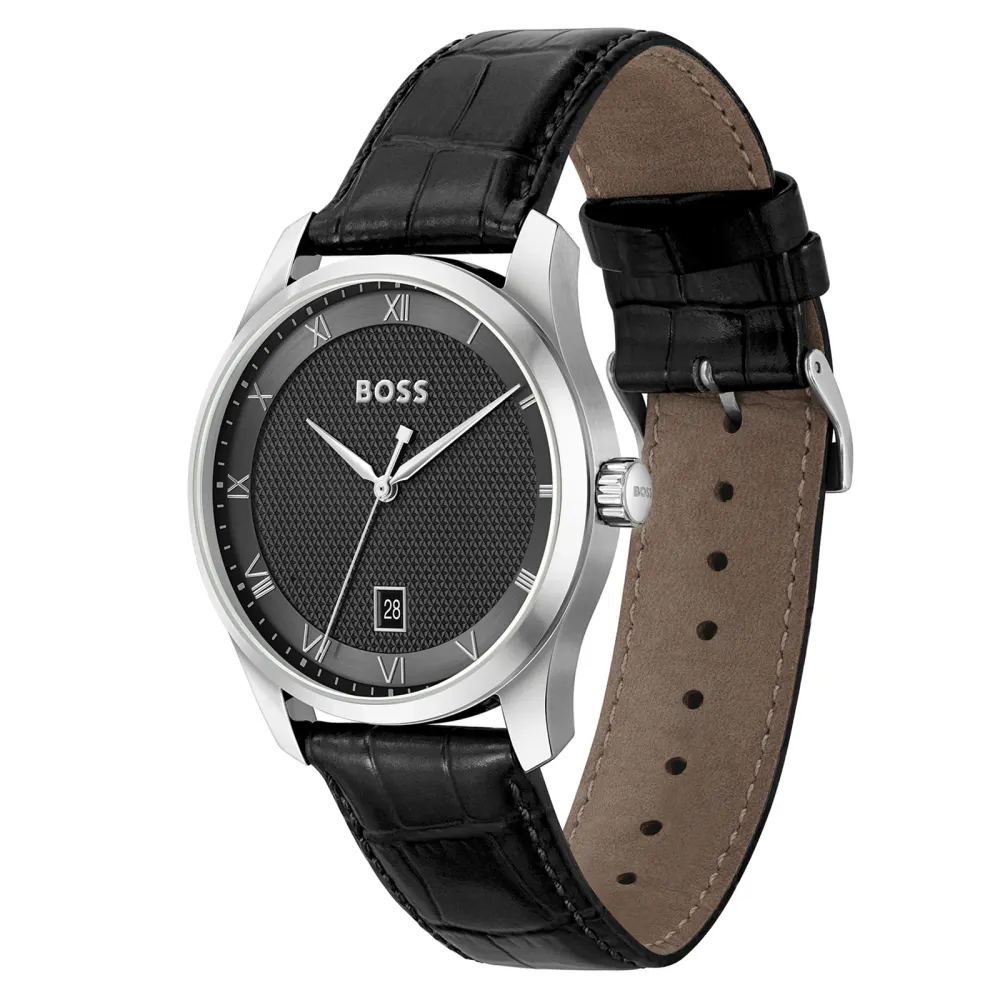 BOSS Principle Mens Watch Black 41mm detail 2