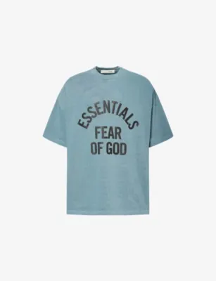 FEAR OF GOD ESSENTIALS Campus '90s Brand-Print Cotton-Jersey T-Shirt