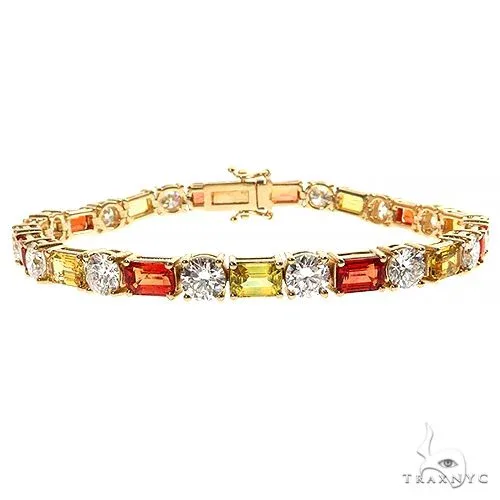 PIA - For Him GEMSTONES Sunset Serenity Emerald Cut Diamond Bracelet 69476