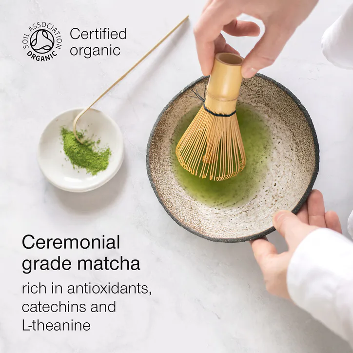 SuperSelf Organic Matcha Green Tea Powder Ceremonial Grade 120g detail 3