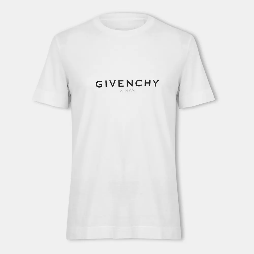 GIVENCHY Reverse Logo T Shirt in White – Clothing