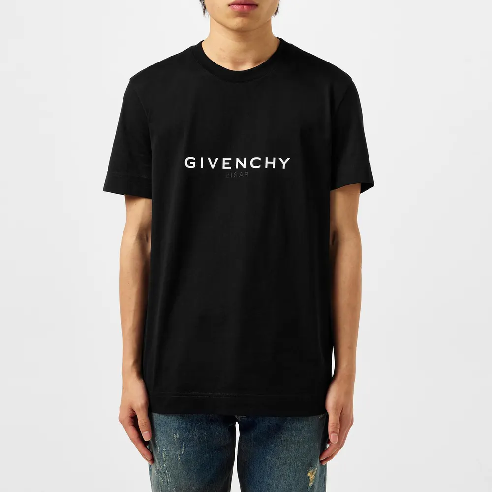 GIVENCHY Reverse Logo T Shirt in Black, additional product view 3