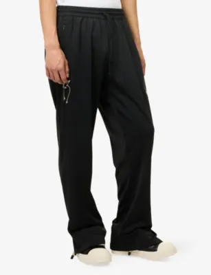ADIDAS Y3 Graphic-Print Soft-Shell Jogging Bottoms detail 3