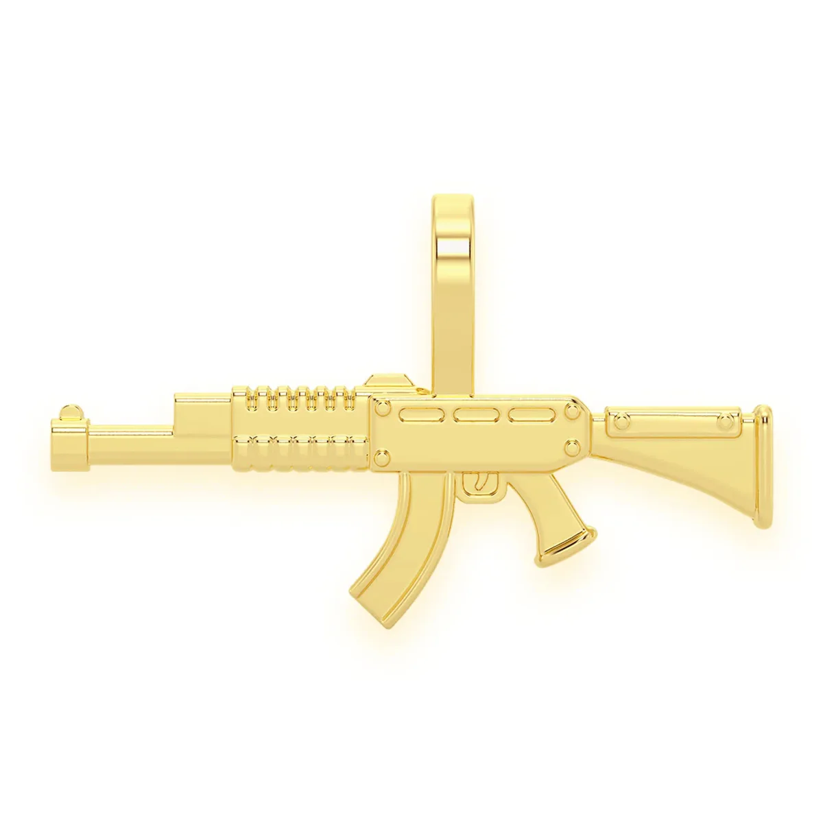 For Him AK47 Draco Diamond Pendant in Plain / Rose Gold – Pendant