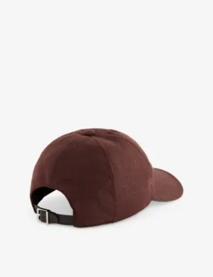 CORNELIANI Logo-Embellished Wool And Cashmere Cap - 58 in BROWN, additional product view 3