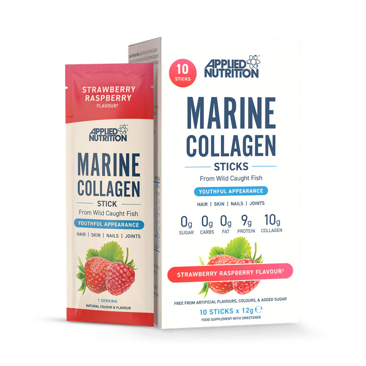 Applied Nutrition Marine Collagen Strawberry Raspberry 10 Sachets