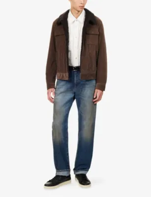 TOM FORD Corduroy Shearling-Collar Jacket detail 2