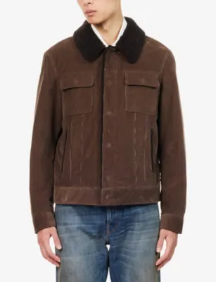 TOM FORD Corduroy Shearling-Collar Jacket detail 3