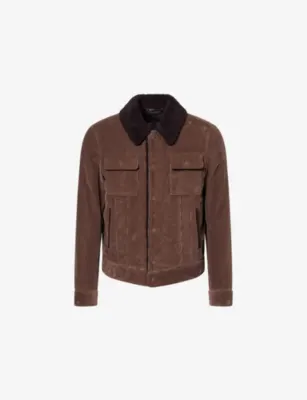 TOM FORD Corduroy Shearling-Collar Jacket