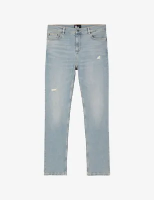 THE KOOPLES Distressed Slim-Fit Stretch-Denim Jeans