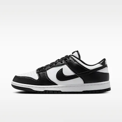 Nike Dunk Low Retro Men's Shoes - White/White/Black
