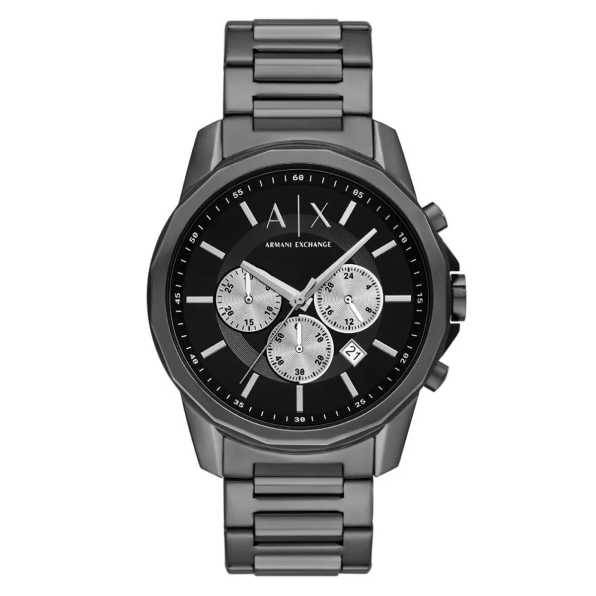 Armani Exchange Chronograph Stainless Steel Black Mens Watch