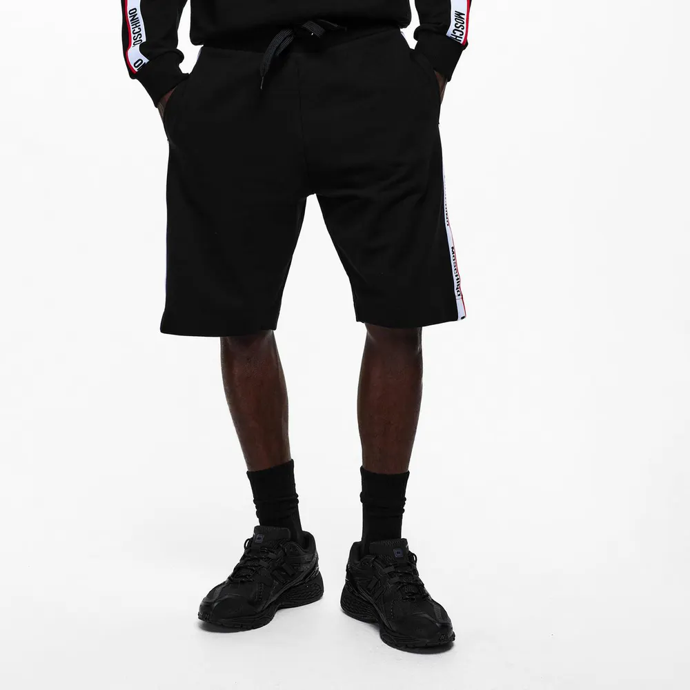 Moschino Men's Fleece Jogger Shorts detail 3