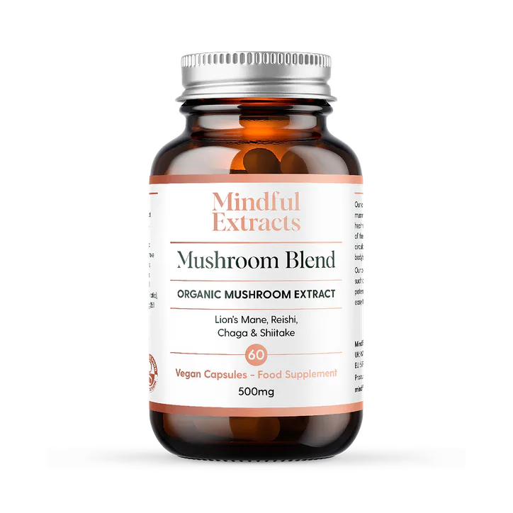 Mindful Extracts Organic Mushroom Blend 60 Vegan Capsules