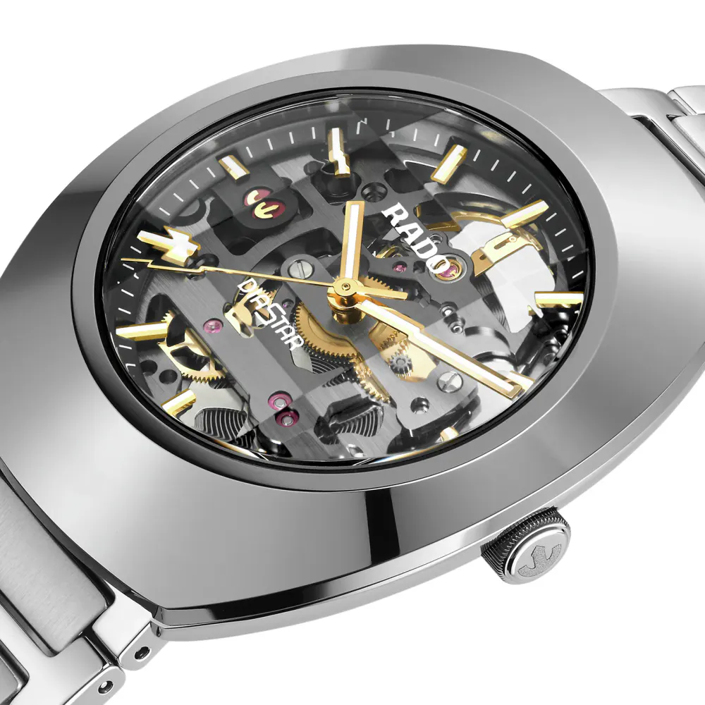 Rado DiaStar Original Skeleton 38mm Unisex Watch in Grey, additional product view 2