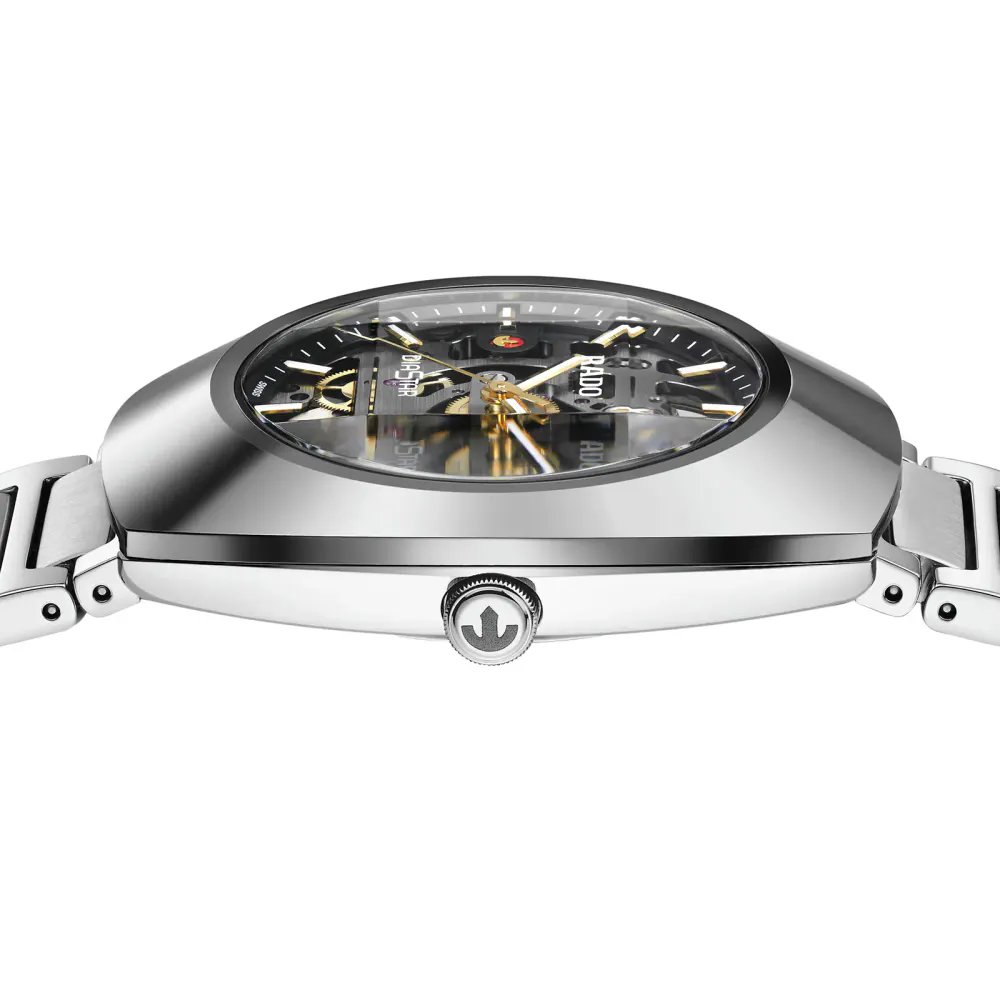 Rado DiaStar Original Skeleton 38mm Unisex Watch in Grey, additional product view 3