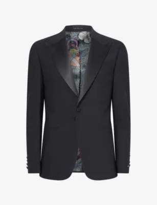 TED BAKER X THE GENTLEMAN Ted Baker x The Gentlemen Slim-Fit Single-Breasted Wool-Blend Blazer