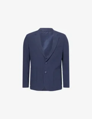 PERCIVAL Single-Breasted Notch-Lapel Linen Blazer