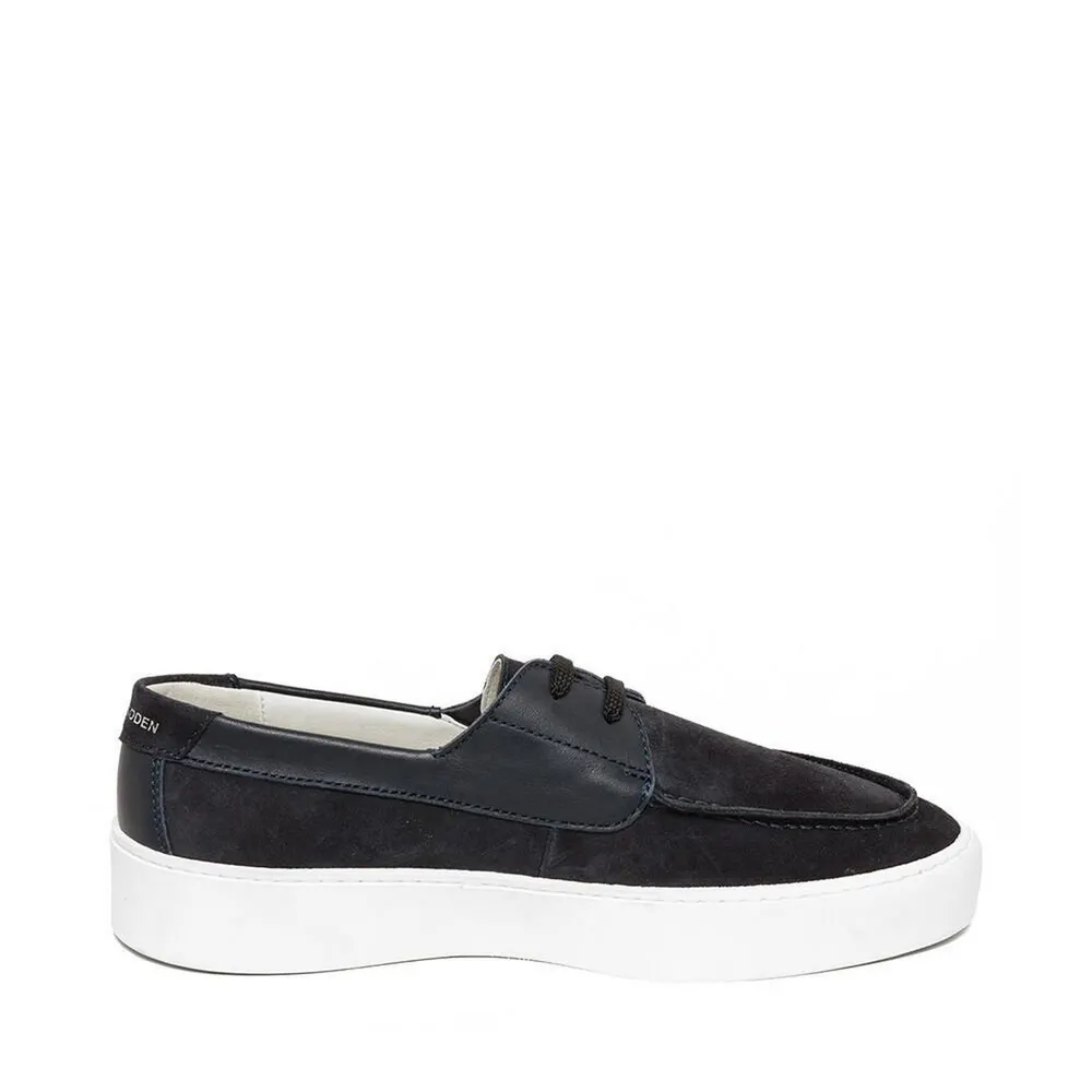 Steve Madden Men's Moc Toe Formal Shoes in Nav Suede, additional product view 2