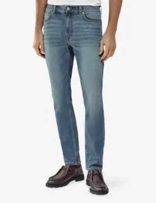 REISS Picton Slim-Fit Stretch-Cotton Jeans - 34L detail 3