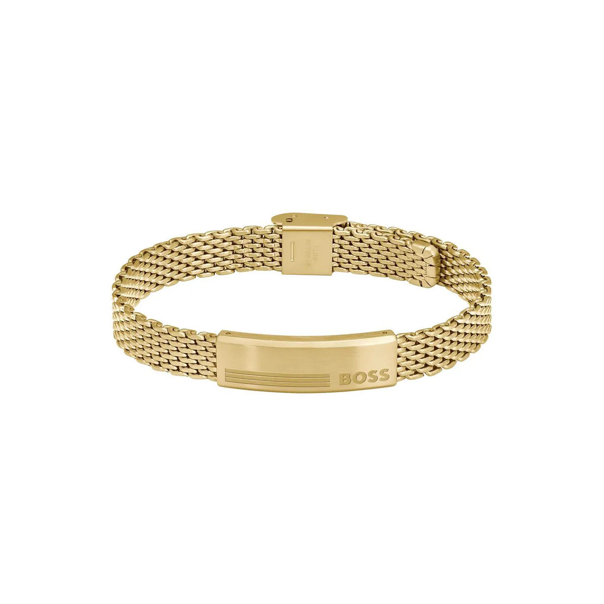 Boss Men's Alen Mesh Magnetic Closure Chain Bracelet