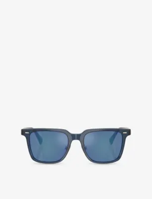 OLIVER PEOPLES OV5592S Mr Federer II Square-Frame Acetate Sunglasses