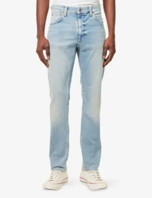 NUDIE JEANS Lean Dean Slim-Fit Denim Jeans - 34/34 in Shallow Sea, additional product view 3