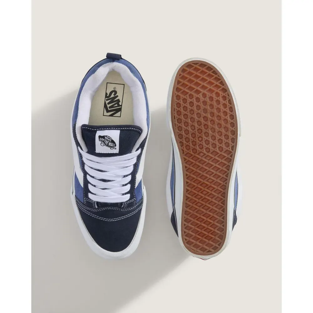Vans Knu Skool Shoes Mens in Navy/True Wht, additional product view 3