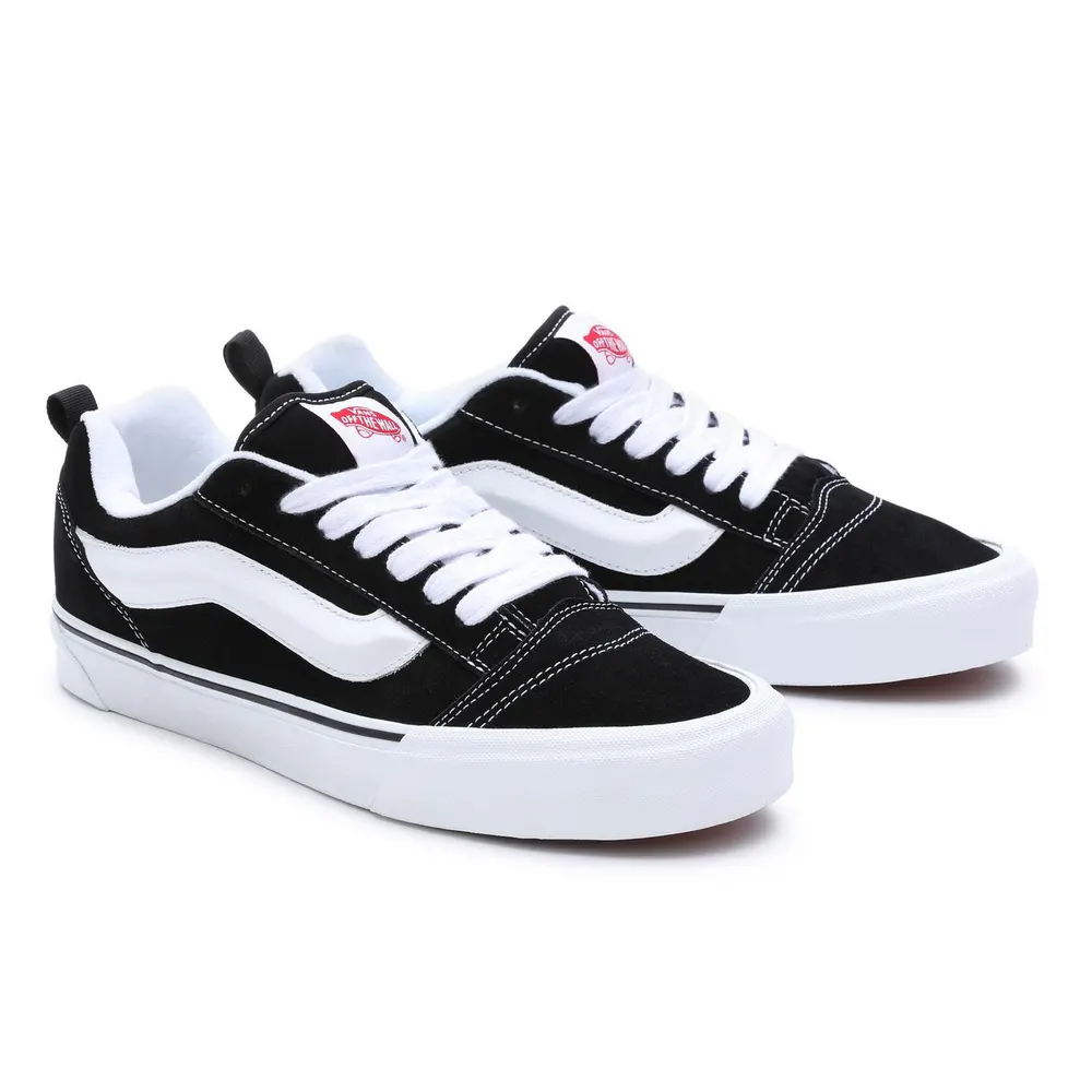 Vans Knu Skool Shoes Mens in Black/White – Footwear