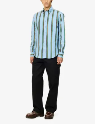 NICHOLAS DALEY Gitman Bros Vintage Stripe Cotton Shirt detail 2