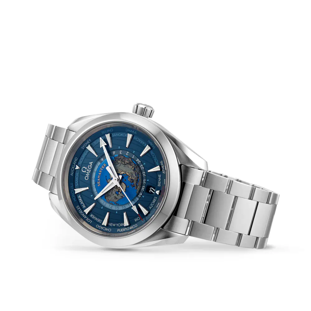 Omega Seamaster Aqua Terra 150m Co-Axial GMT Worldtimer 43mm Mens Watch detail 3