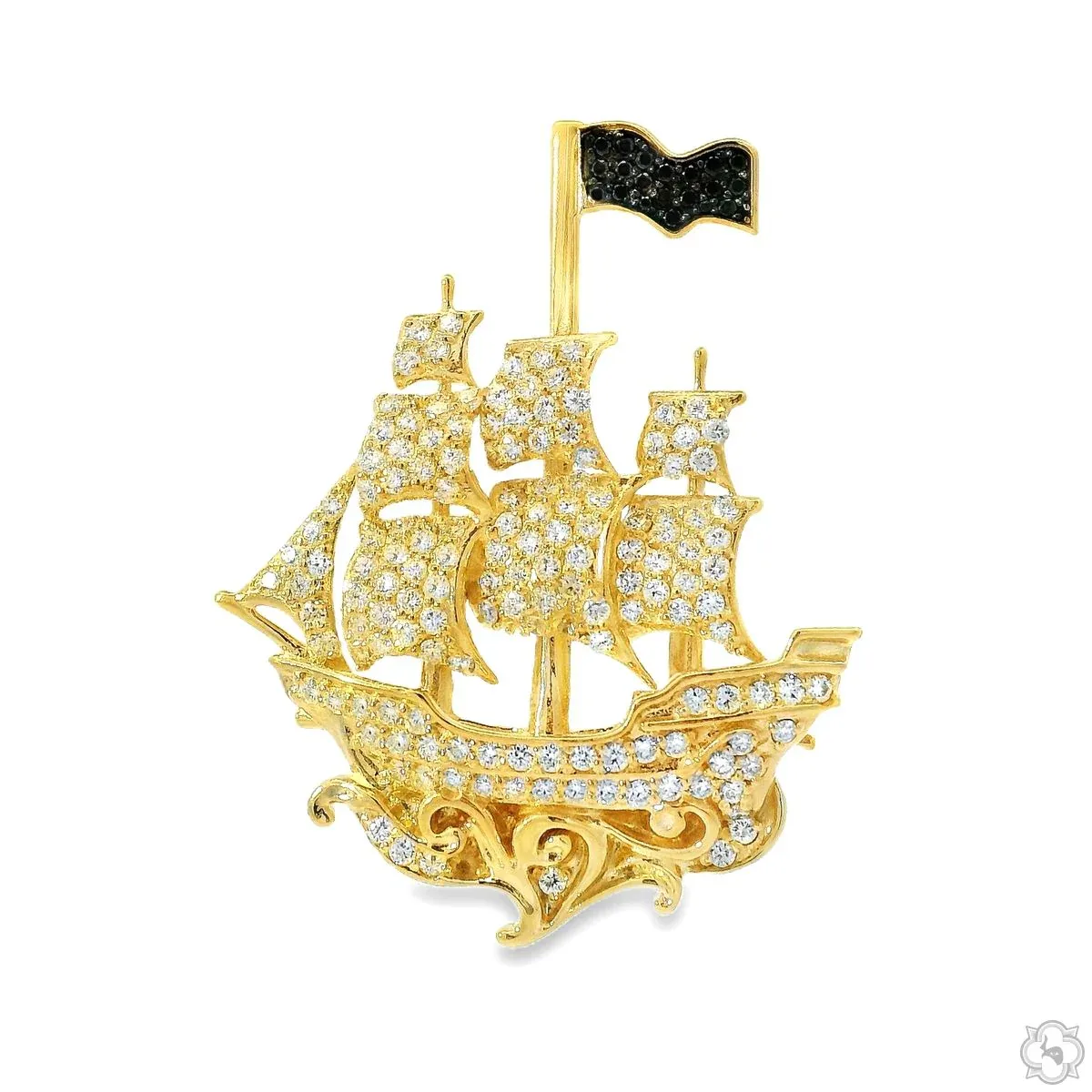 RINA - For Him CUSTOM Sailboat Diamond Pendant 70677 in Rose Gold – Pendant