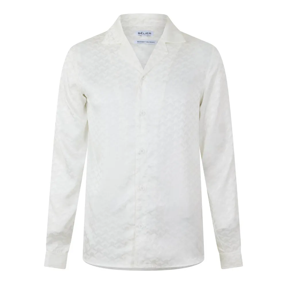 BELIER Men's Long Sleeve Patterned Shirt