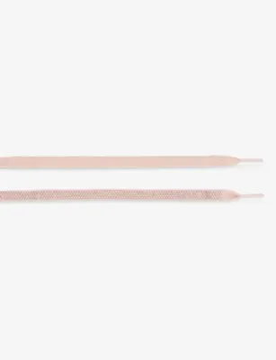 GOLDEN GOOSE Crystal-Embellished Woven Shoe Laces - L in PALE PINK, additional product view 2