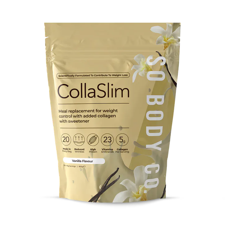 So Body Co. So Body Co CollaSlim Meal Replacement Shake with Added Marine Collagen Vanilla 40g X 20 Meals