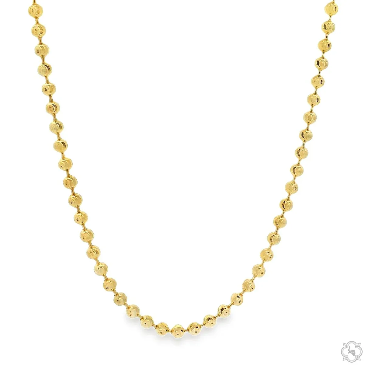 JALGAS - MELANO CREATION 14K Yellow Gold Moon Cut Chain 22 Inches 2.9mm 64608 in 22 Inches – Chain