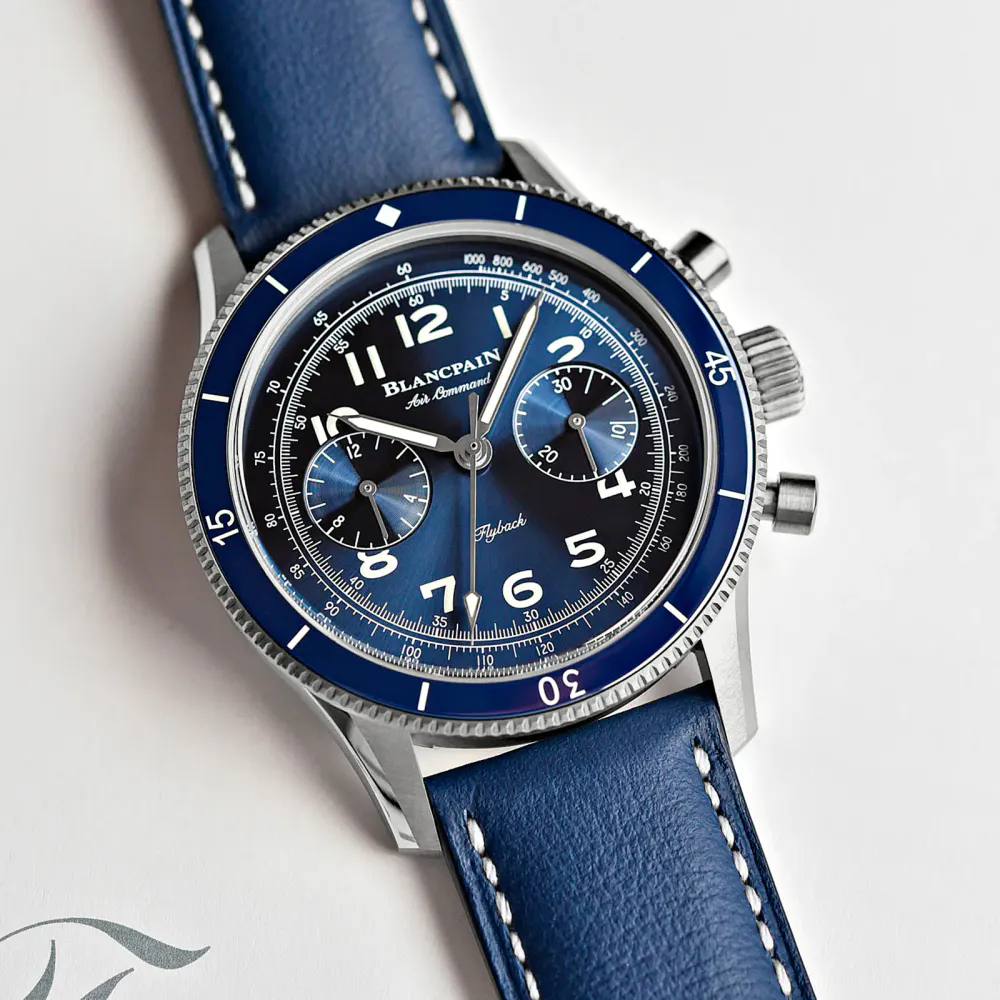 Blancpain Air Command 42.5mm Mens Watch Blue in Blue, additional product view 3