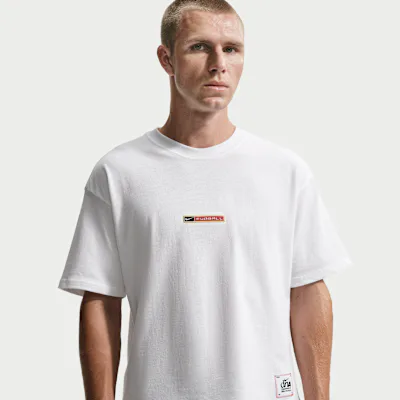 Nike Sportswear Men's T-Shirt - White/University Red in White/University Red – Nike men's and unisex