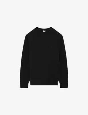 THE KOOPLES Logo-Embroidered Crewneck Wool Jumper
