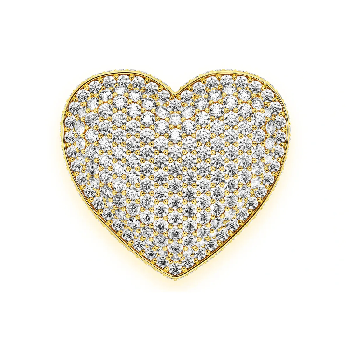 For Him Deluxe Bubbly Heart Signet Ring in Rose Gold / Lab Grown Diamond – Ring