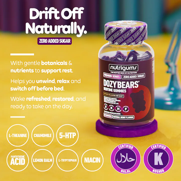 Nutrigums Dozy Bears Sleep 60 Gummies, additional product view 3